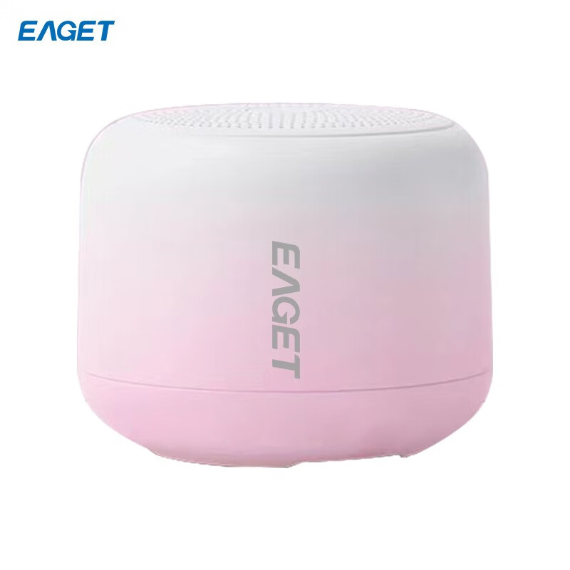 忆捷（EAGET）EK01蓝牙音箱 360度环绕立体声震撼低音音效 蓝牙V5.1播放小巧便携迷你 粉色